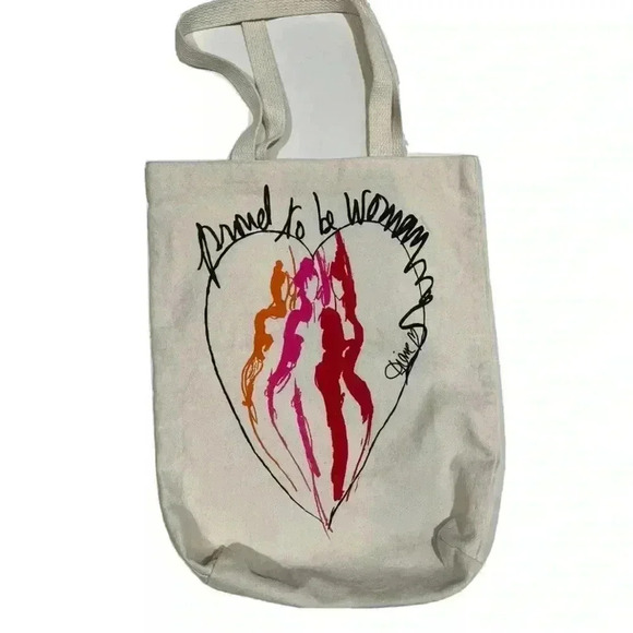 NWT Limited edition Diane Von Furstenberg DVF cream Proud to be a Woman tote bag - Picture 3 of 3